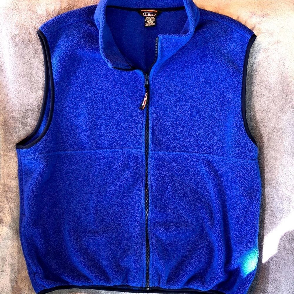𝅺VINTAGE Mens XXL LL Bean Polartec Fleece Vest